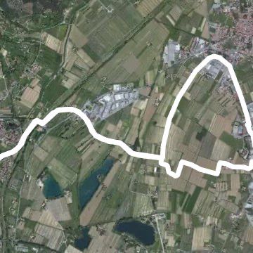 Vicopisano -Calcinaia-Vicopisano ring. walking route map in Vicopisano