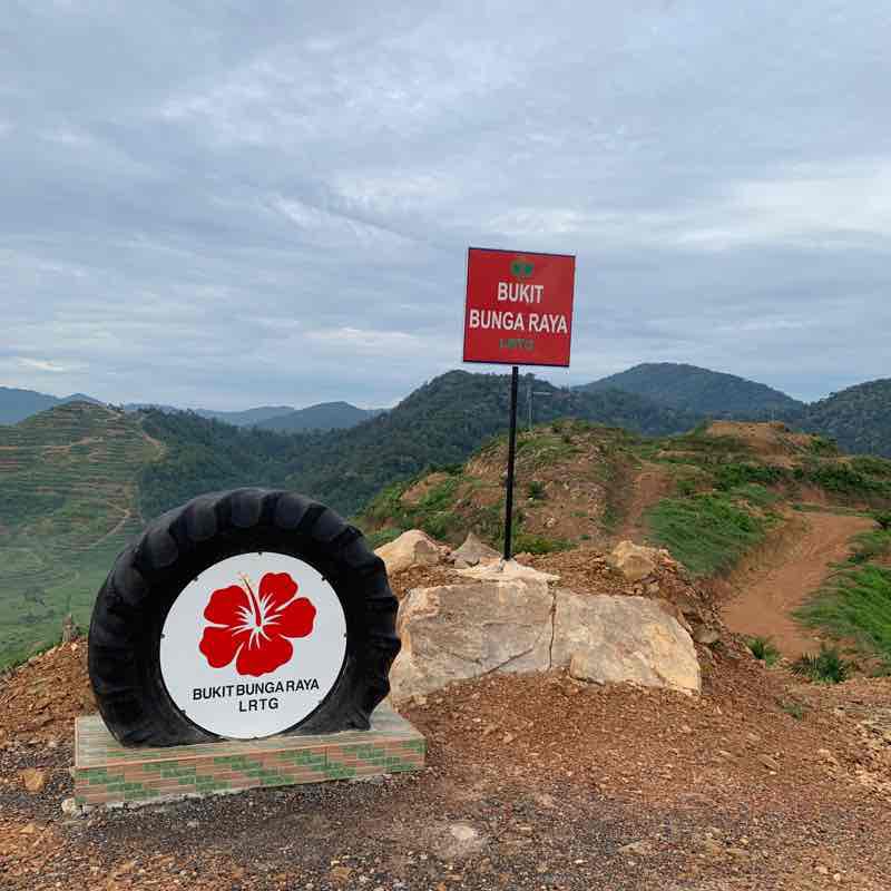 UUM Flower Hill walking route map in Changlun