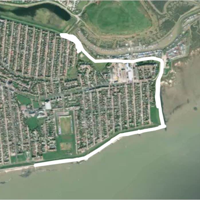 Canvey seafront cycle