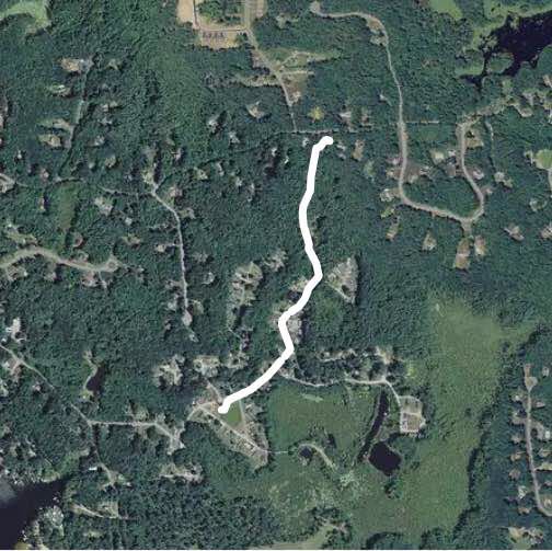 Great relaxing walk walking route map in Danville