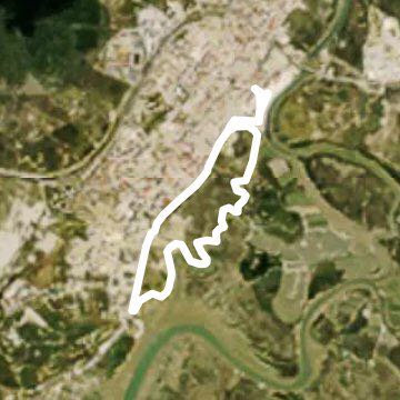 Reverse Path Route walking route map in Puerto Real