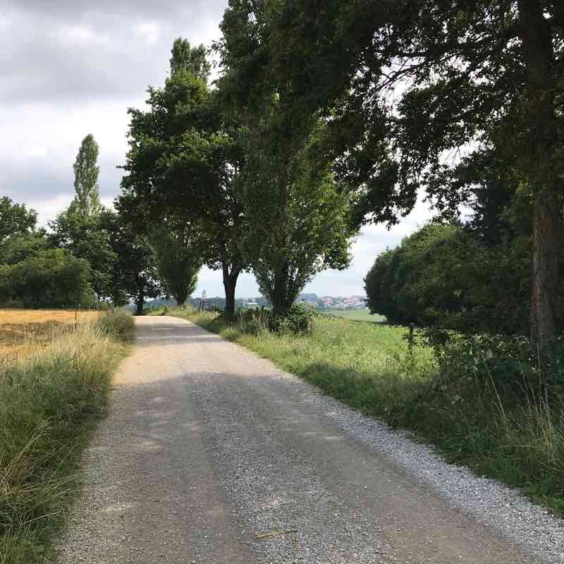 Surroundings monastery Scheyern walking route map in Scheyern