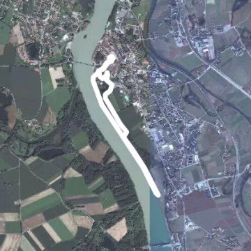 InnPromenade Schärding walking route map in Schärding