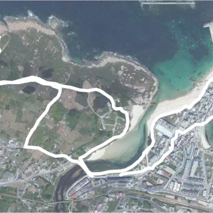 River Walk walking route map in Cervo