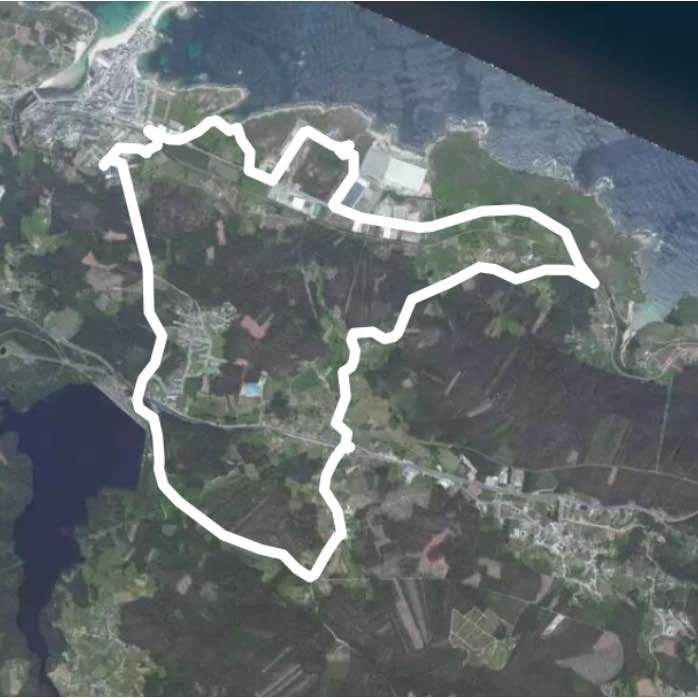 Suso vineyard route walking route map in Cervo