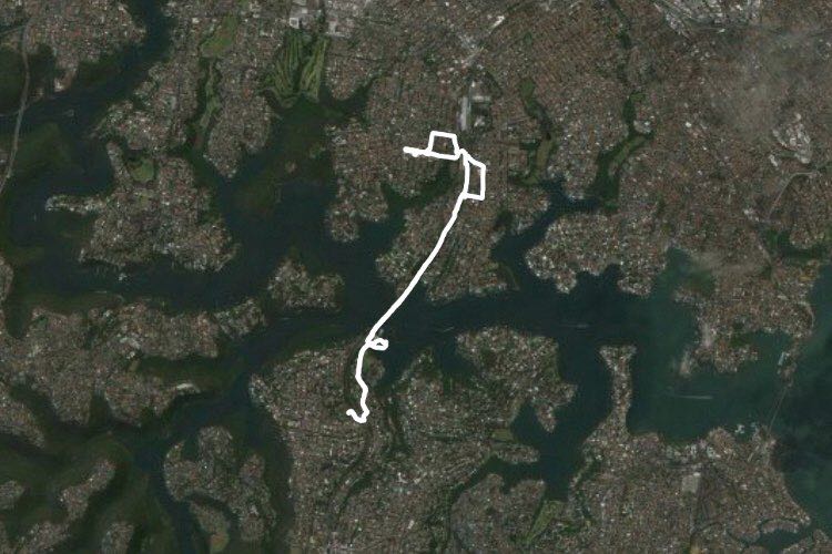 9.09 Km Route in Como, 2226, Sydney, New South Wales, Australia