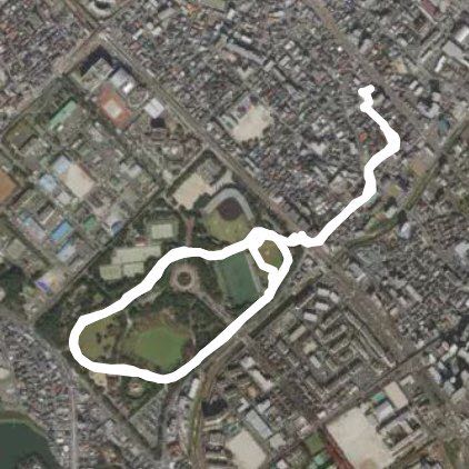 Kasuga Park walking route map in Onojo