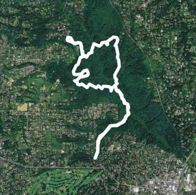 Boones Ferry Road walking route map in Milwaukie