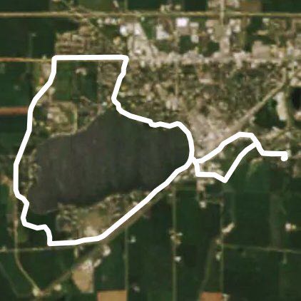 Good route walking route map in Worthington