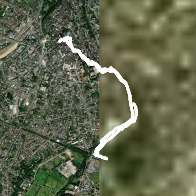 Chartres dal parcheggio Rue de Launay alla grandiosa cattedrale