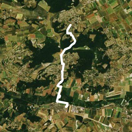 Hermonville - Muizon walking route map in Hermonville