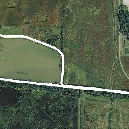 Marion Tallgrass Trail walking route map in Marion