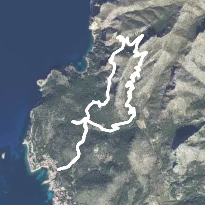 St. Elm walking route map in Andratx