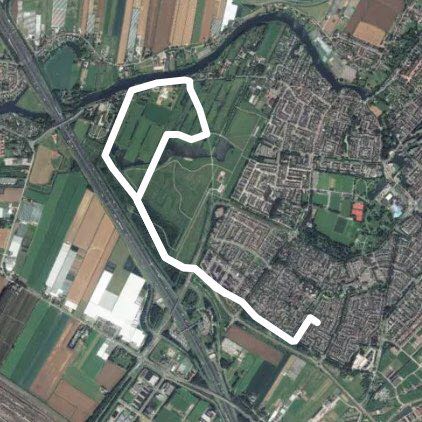 Sandelingen Park walking route map in Hendrik-Ido-Ambacht