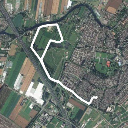 Sandelingen Park walking route map in Hendrik-Ido-Ambacht