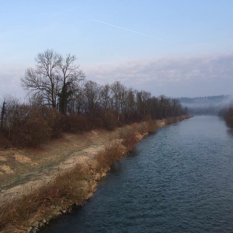Thur Rundweg walking route map in Ossingen