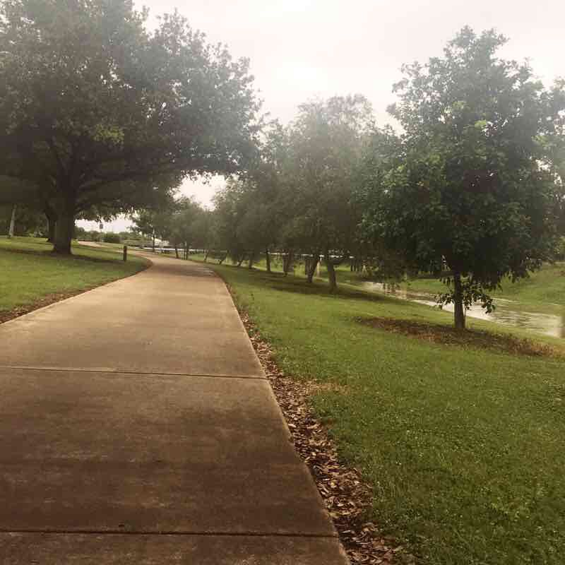 Fruit trail walking route map in Missouri City