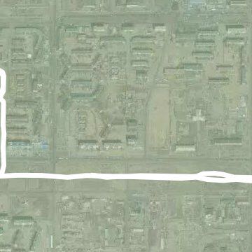 Running on Sella walking route map in Baikonur