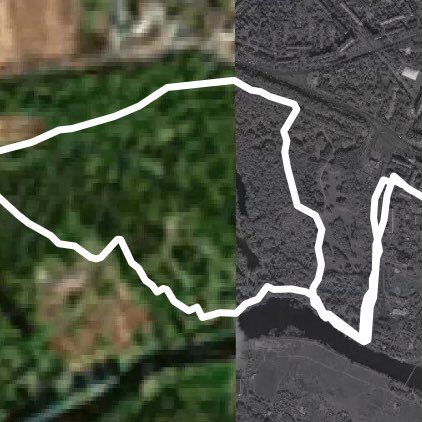 Alexandria Park walking route map in Bila Tserkva