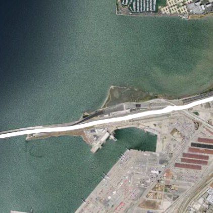 Bay bridge 6 mile run walking route map in Piedmont