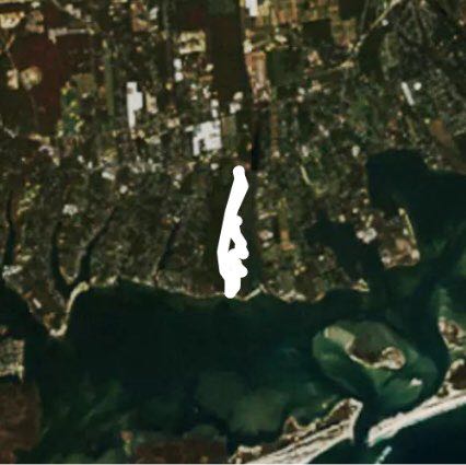 Terrell Park  walking route map in East Moriches