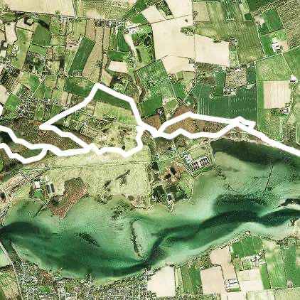 Svendborg Hike walking route map in Skårup Fyn