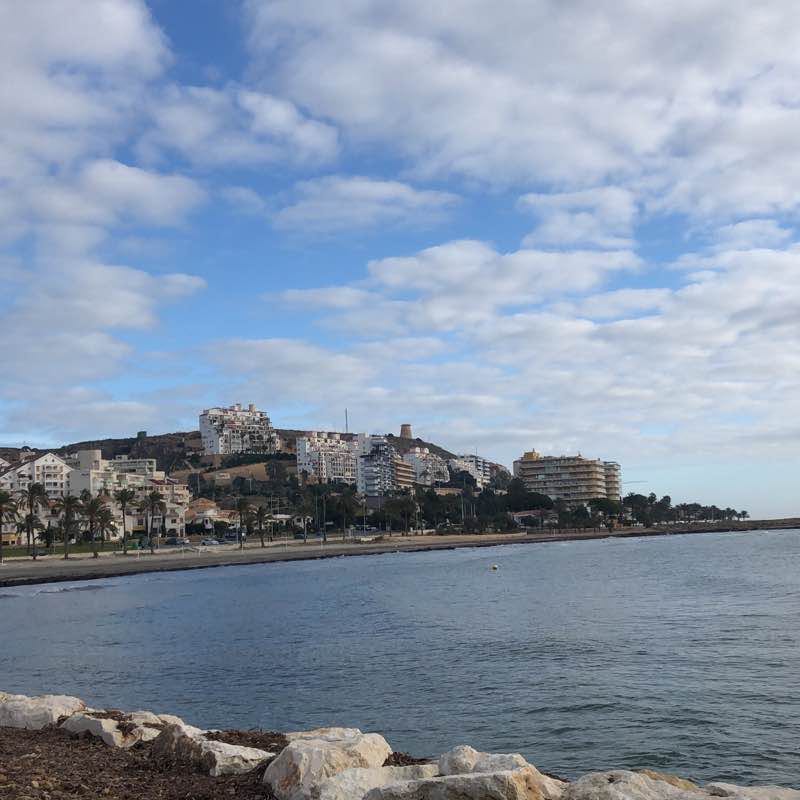 Sea breeze walking route map in Santa Pola