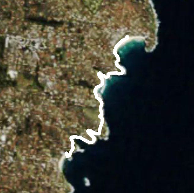 Bondi beach walking route map in Bondi Beach