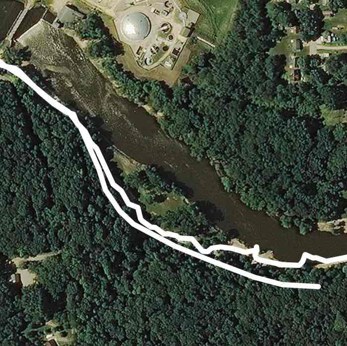 Bensons walk walking route map in Anamosa