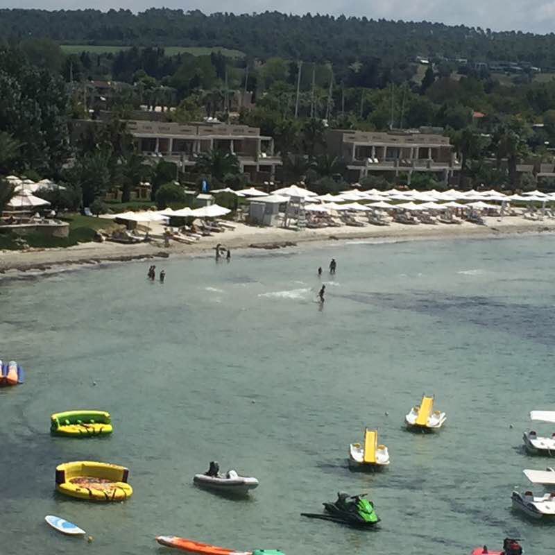 A miracle walking route map in Kassandreia