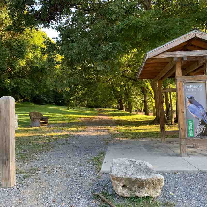 Percy Warner Park: Chickering Road & Mossy Ridge Trail walking route map in Forest Hills