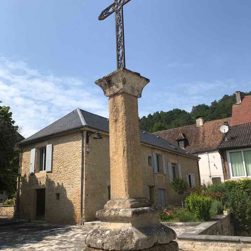 Auriac Loop walking route map in Auriac-du-Périgord