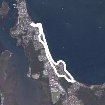 Wanda walking route map in Salamander Bay