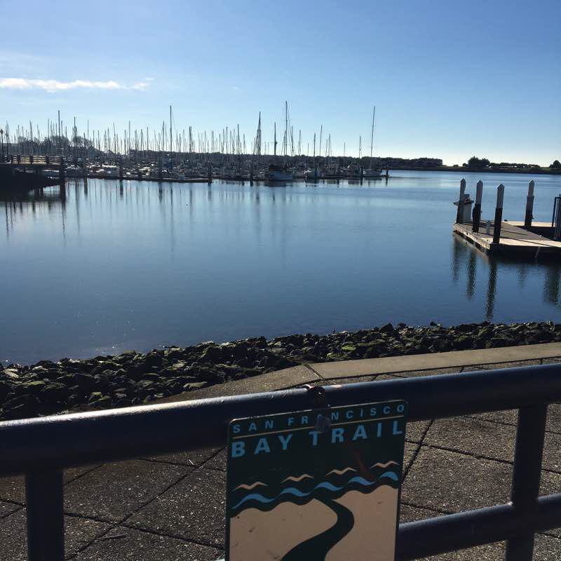 Marina Bay, Richmond, CA walking route map in El Cerrito