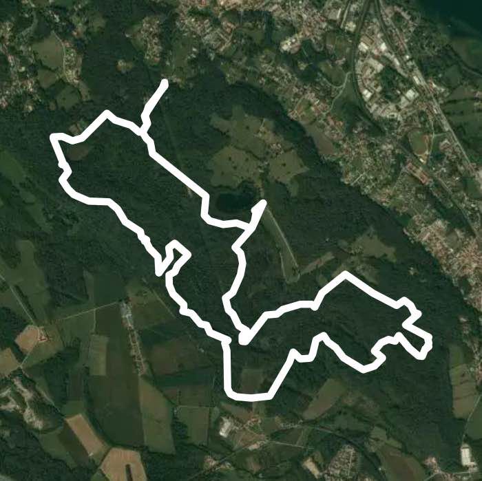 Lagoni walking route map in Dormelletto