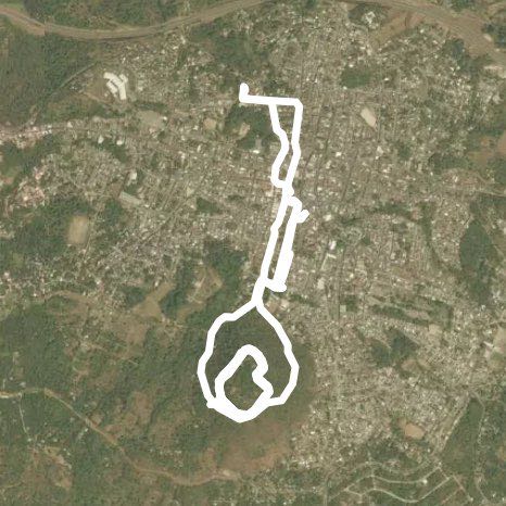 Cerro de las Pavas route, Cojutepeque walking route map in El Carmen