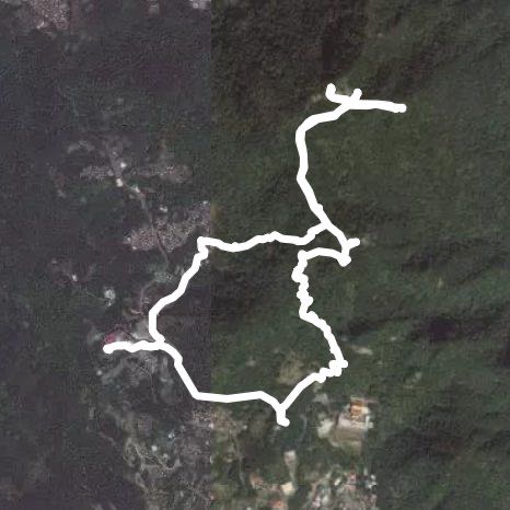 觀音山的硬漢嶺步道， 可以遠眺八里港