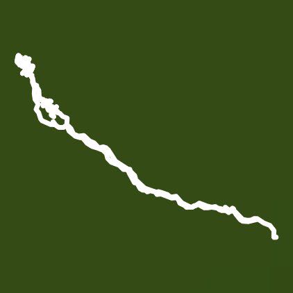 Lost Valley walking route map in Jasper