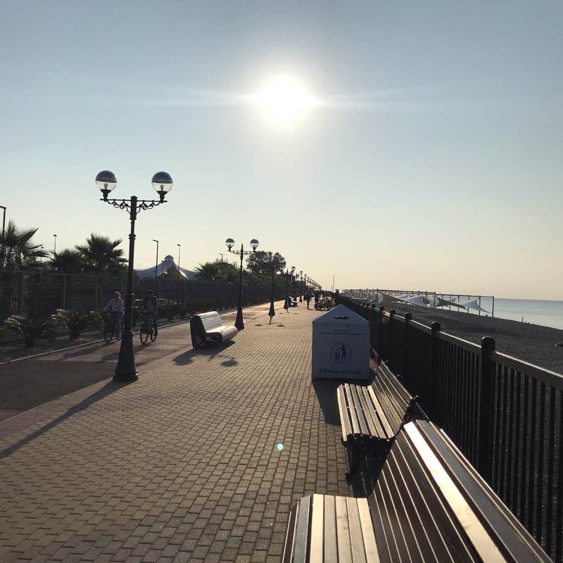 Сочи. Набережная. Имеретинская бухта.