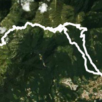 Cima Grappa x the S. Rocco climb walking route map in Caniezza