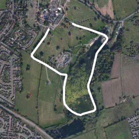 Wicksteed 2km run Army Prep route walking route map in Barton Seagrave