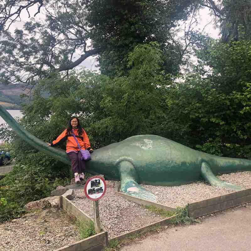 Loch Ness, Inverness, Scotland walking route map in Balchraggan