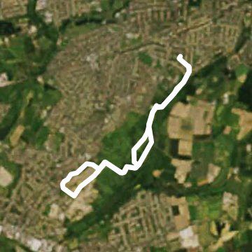 Ingrebourne Country Park walking route map in Upminster