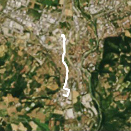 Casalecchio lunch break walking route map in Casalecchio di Reno