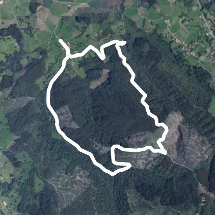 Rioturbio walking route map in Comillas