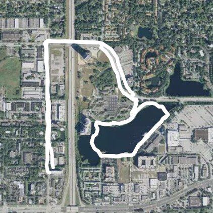 Lakeside Walk walking route map in Altamonte Springs