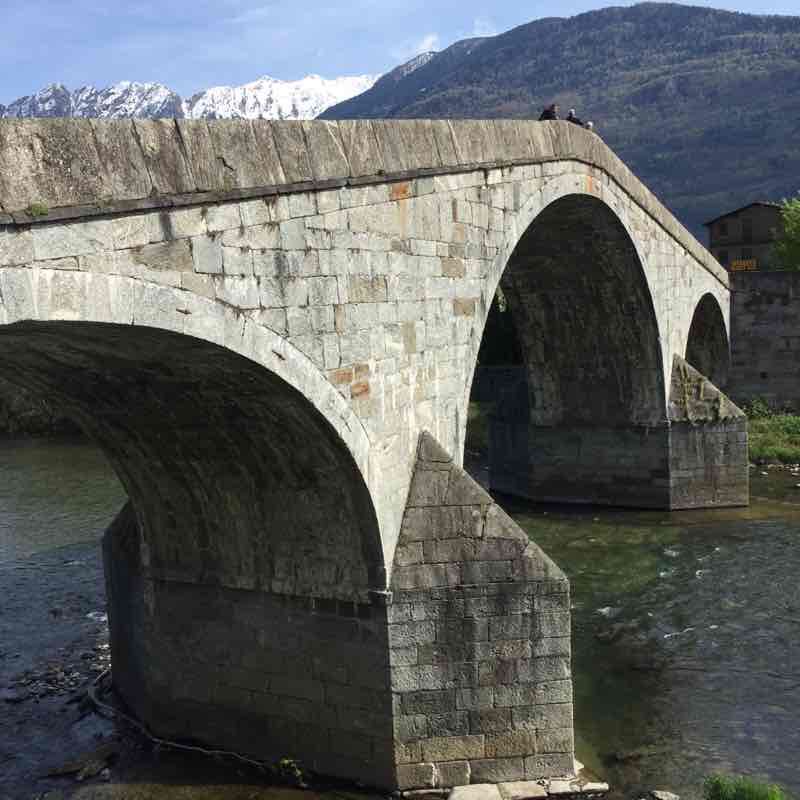 Sentiero Valtellina walking route map in Campovico
