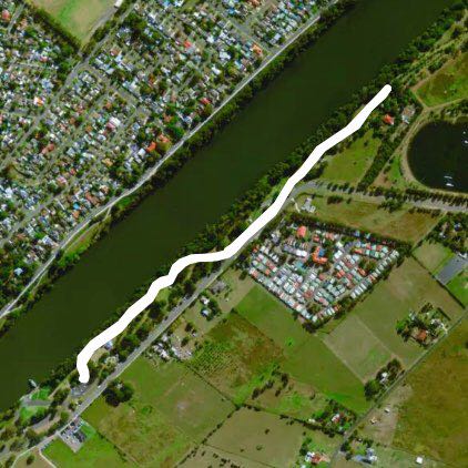 Tench Reserve walking route map in Emu Plains