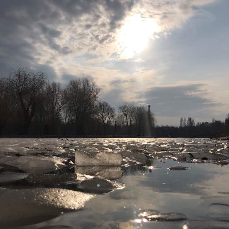 Victory Park walking route map in Brovary