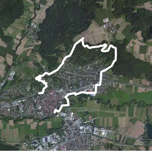 First tour walking route map in Hersbruck